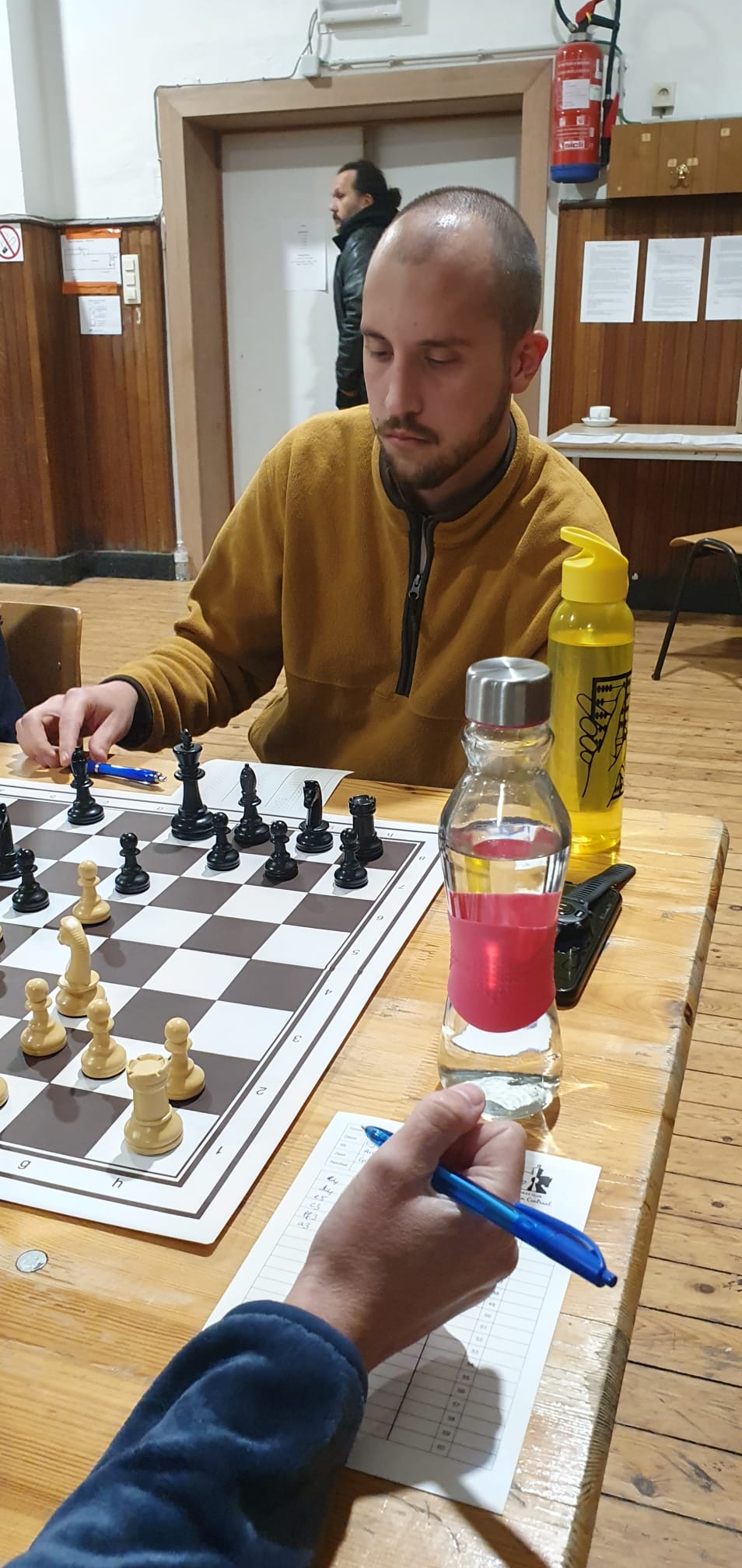 Giacomo playing chess