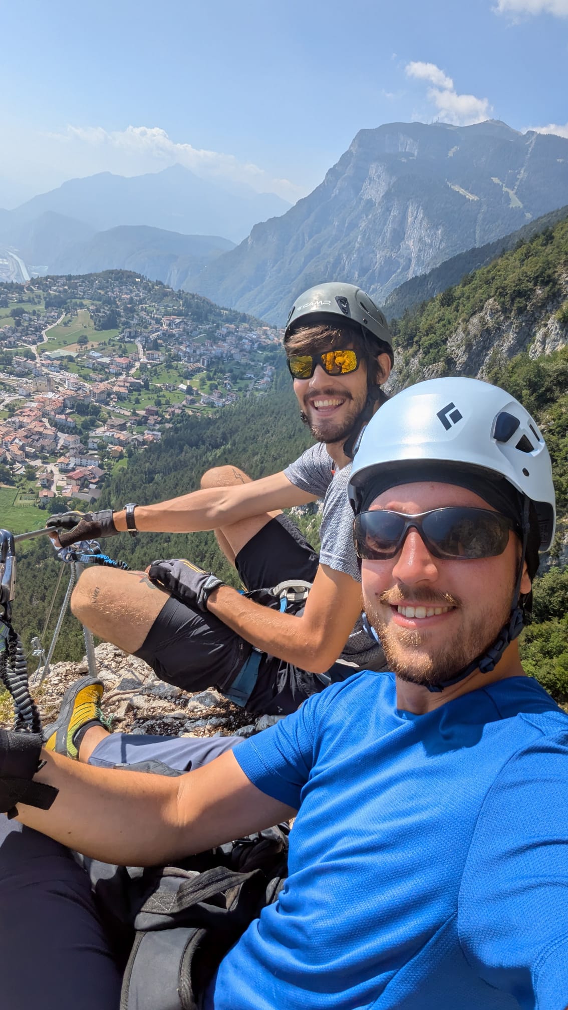 Giacomo cycling in the mountains